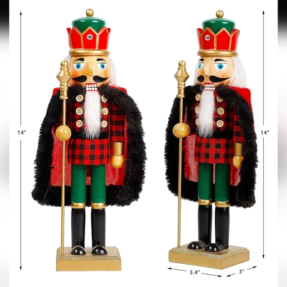 Christmas Nutcracker Figures, Wooden Nutcracker NWT - Picture 4 of 4